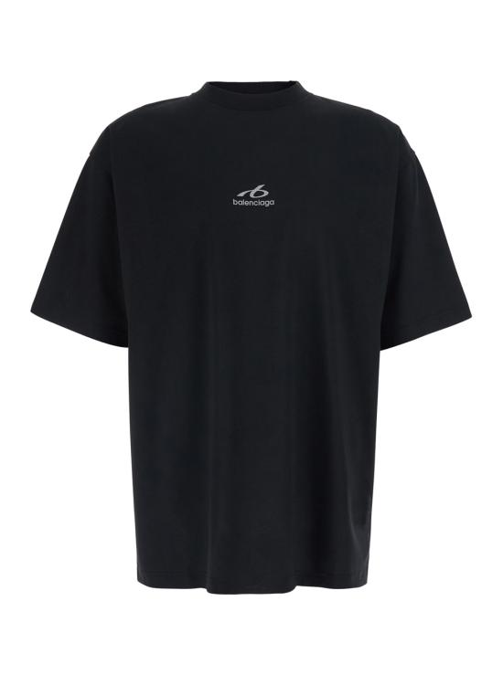 26FW 발렌시아가 바디스 미디움 핏 티셔츠 바디스 미디움 핏 티셔츠 764235TUVO71000 Black