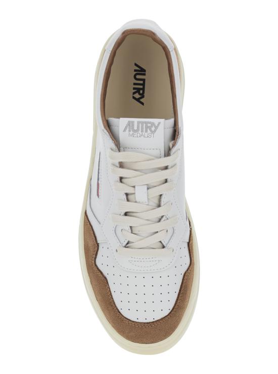26FW 오트리 메달리스트 로우 스니커즈 AULMFT17WHITETABACCO Brown - AUTRY