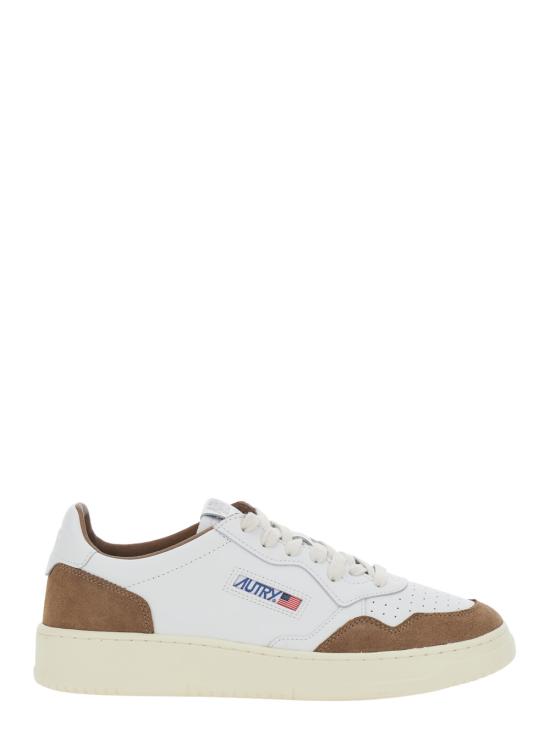 26FW 오트리 메달리스트 로우 스니커즈 AULMFT17WHITETABACCO Brown