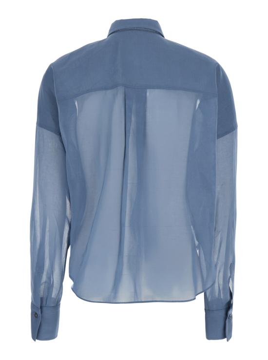 26SS 브루넬로 쿠치넬리 블라우스/셔츠 M0F91MX616C9704 Blu - BRUNELLO CUCINELLI