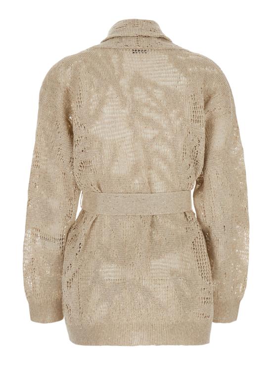 26SS 브루넬로 쿠치넬리 대즐링 워터 릴리 가디건 MDT771006C8925 Beige - BRUNELLO CUCINELLI