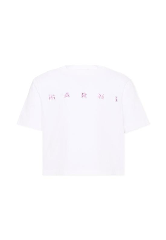 26FW [키즈] 마르니 티셔츠 M01968 M00SG 0M100 WHITE