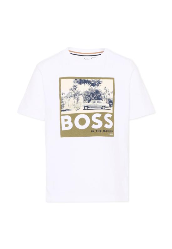 25SS [키즈] 보스 티셔츠 J52032 673 WHITE