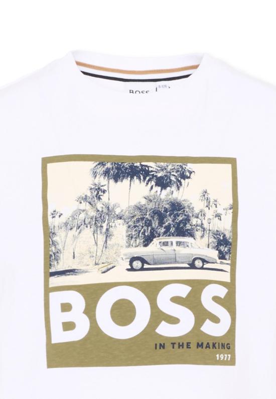 25SS [키즈] 보스 티셔츠 J52032 673 WHITE - BOSS
