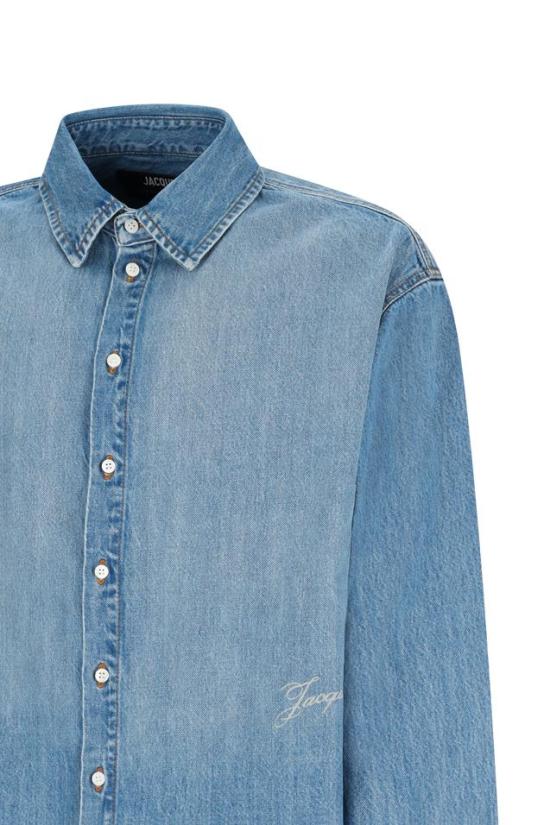 26FW 자크뮈스 데님 셔츠 25HSHM00545AD00017 - JACQUEMUS