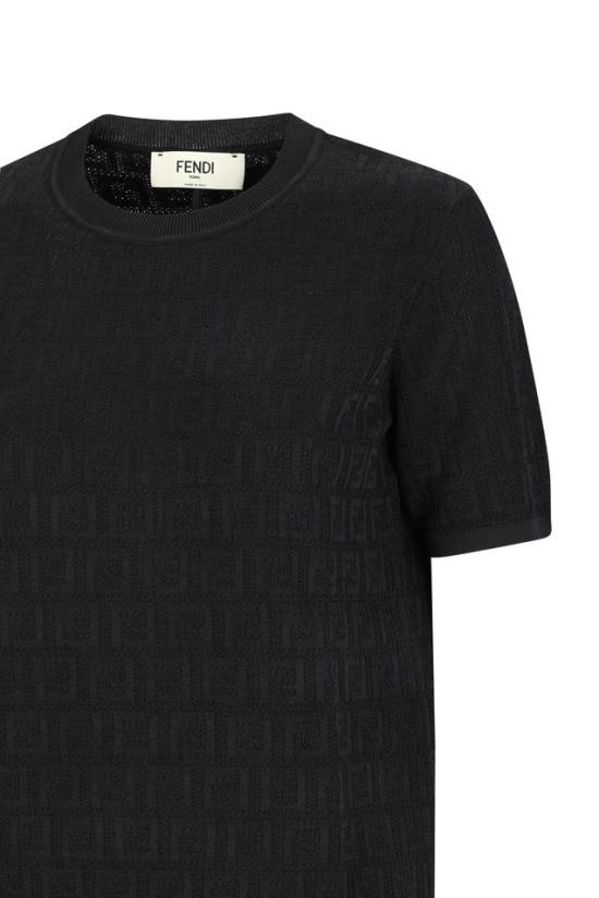 26FW 펜디 FF 코튼 비스코스 스웨터 FZXD57AUZR - FENDI