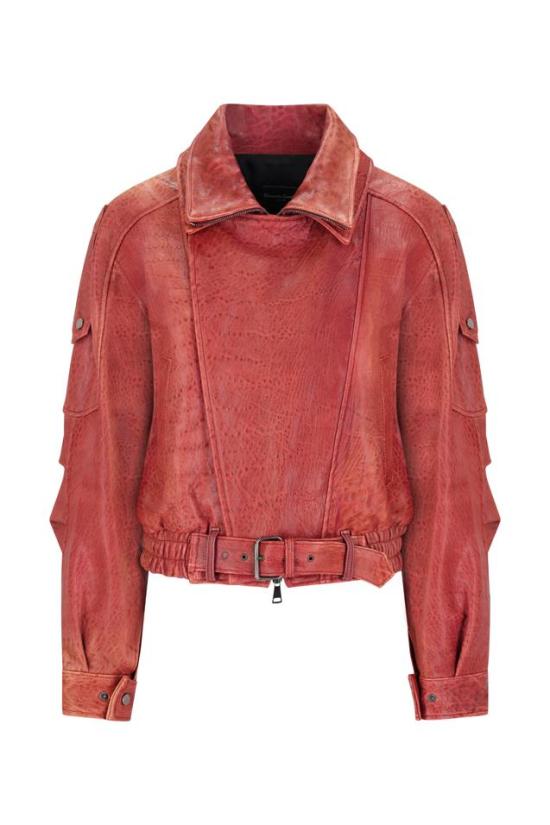 26FW ALESSANDRA GRIMOLDI 가죽 자켓 GIACCA BORDEAUX