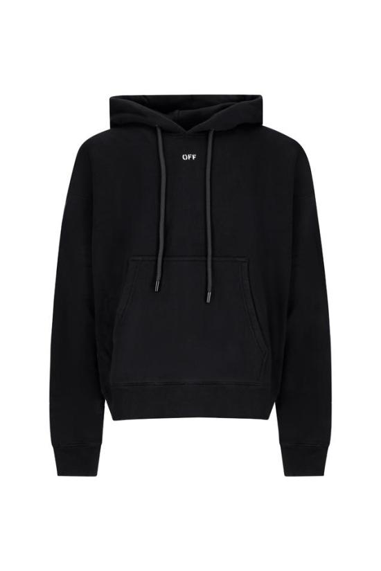 26SS 오프화이트 오프 스탬프 스케이트 후드 티셔츠셔츠 OMBB085F23FLE001 BLACK