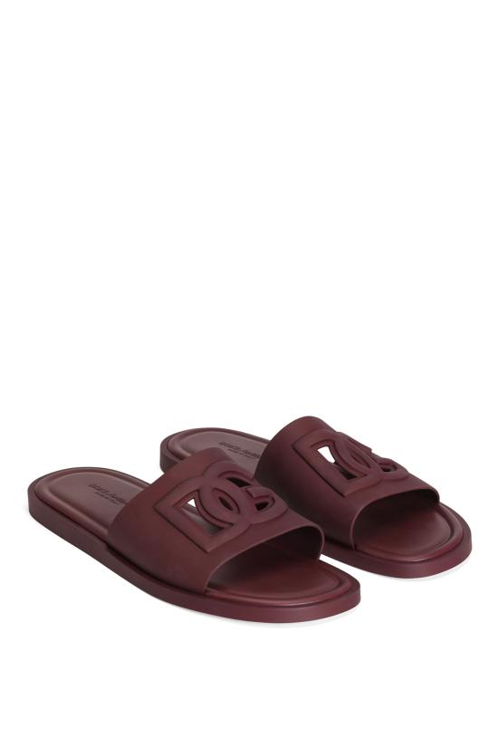 26FW 돌체앤가바나 러버 비치웨어 슬리퍼 CS2215AN994 80308 bordeaux - DOLCE & GABBANA