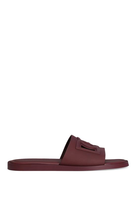 26FW 돌체앤가바나 러버 비치웨어 슬리퍼 CS2215AN994 80308 bordeaux