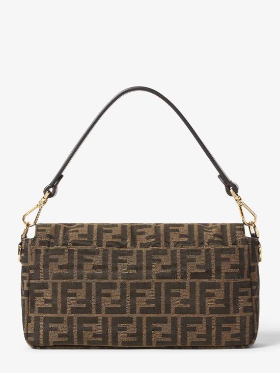 26SS 펜디 FF 자카드 패브릭 바게트 백 8BR600AFPM F1GL7 Marrone - FENDI