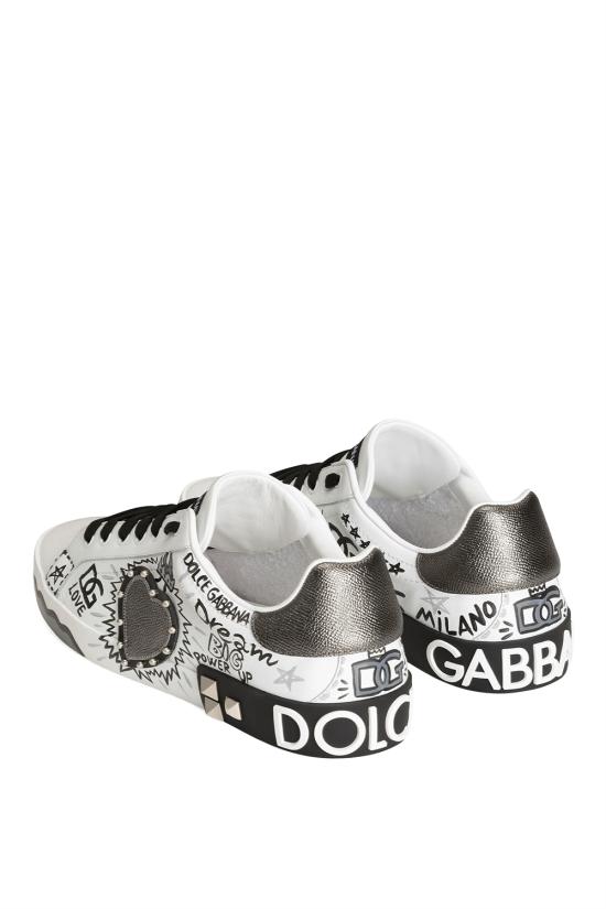 26FW 돌체앤가바나 스니커즈 CS2466A0986 HN6GJ Scritte corona nera - DOLCE & GABBANA