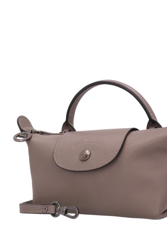 26FW 롱샴 르 플리아쥬 엑스트라 XS 레더 파우치 34205987 GREY - LONGCHAMP