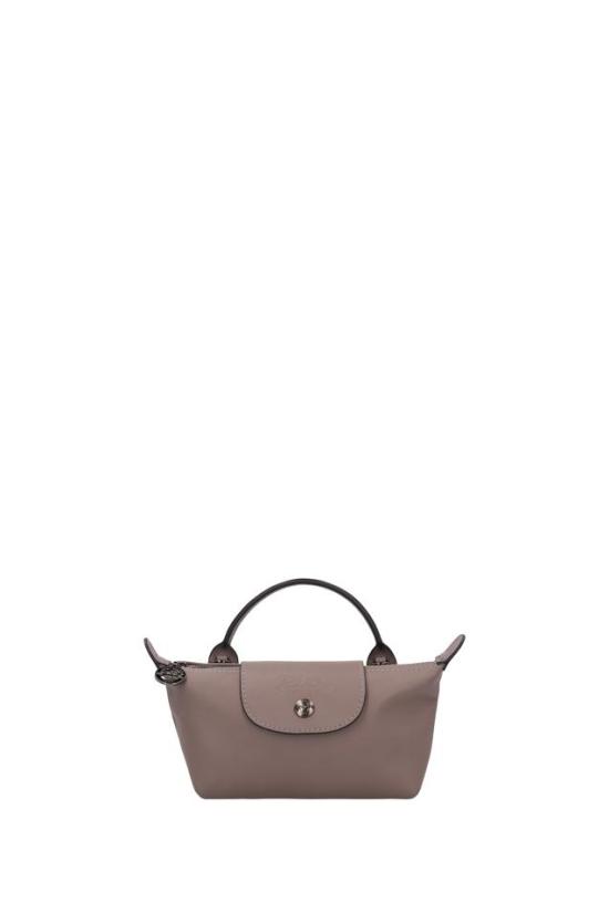 26FW 롱샴 르 플리아쥬 엑스트라 XS 레더 파우치 34205987 GREY