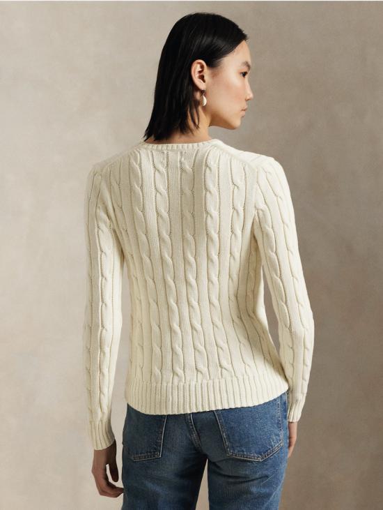 26FW 랄프 로렌 스웨터 미스토 캐시미어 크레마 소재의 Maglia a Trecce - RALPH LAUREN