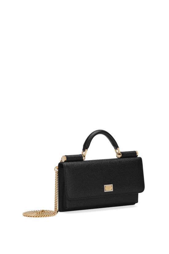 26FW 돌체앤가바나 Dauphine-print calfskin 미니백 BI3280A1001 80999 Nero - DOLCE & GABBANA