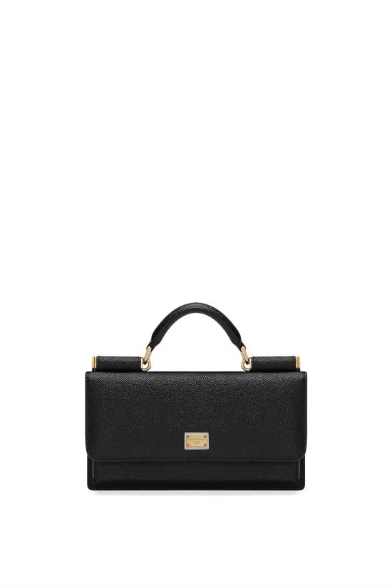26FW 돌체앤가바나 Dauphine-print calfskin 미니백 BI3280A1001 80999 Nero
