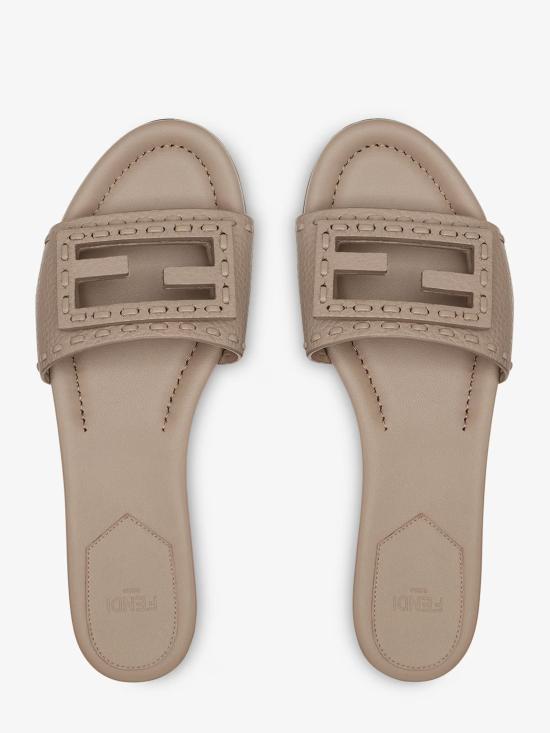 26SS 펜디 바게트 시에나 레더 슬라이드 8R8136AQY2 F1MXM Grigio - FENDI