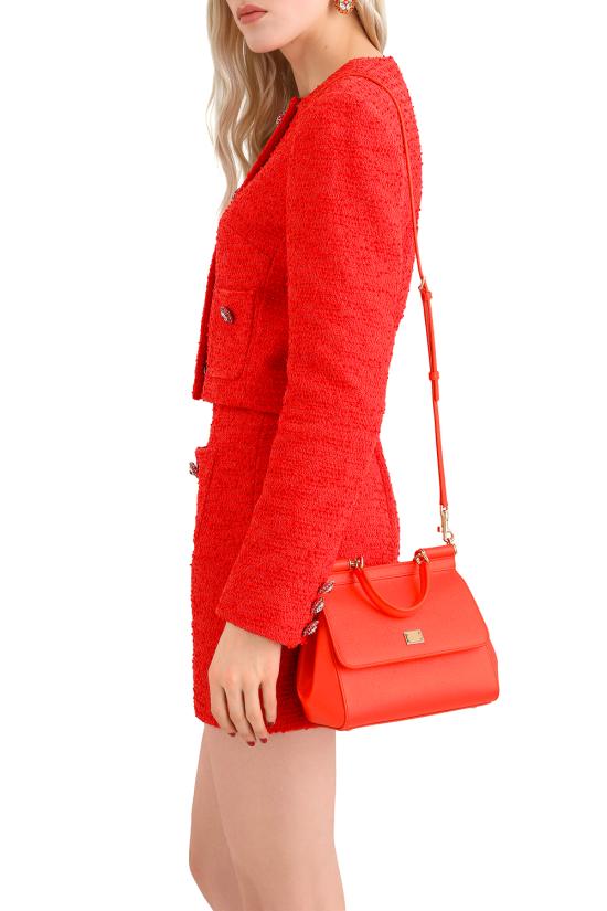 26FW 돌체앤가바나 미디움 시실리 핸드백 BB6003B1001 81166 ORANGE - DOLCE & GABBANA