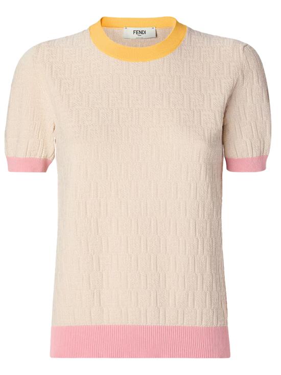 26SS 펜디 코튼 실크 스웨터 FZXE94AW4S F0WC4 Beige
