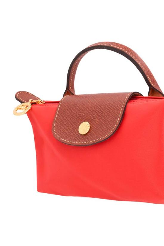 25SS 롱샴 르 플라아쥬 오리지널 핸들 파우치 34175089 RED - LONGCHAMP