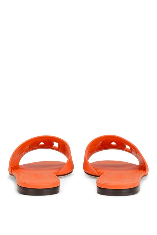 26FW 돌체앤가바나 DG 로고 카프스킨 슬리퍼 CQ0436AY329 80244 Arancio - DOLCE & GABBANA