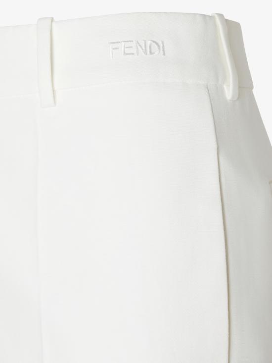 26SS 펜디 테크니컬 캔버스 팬츠 FR6711AW7Q F0ZNM Bianco - FENDI