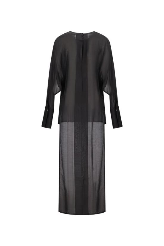 26SS 다크파크 미디 원피스 WSH46FAC161 BLACK - DARKPARK