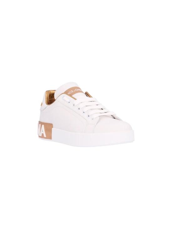 26FW 돌체앤가바나 카프스킨 나파 포르토피노 스니커즈 CK1544AX615 GOLD - DOLCE & GABBANA