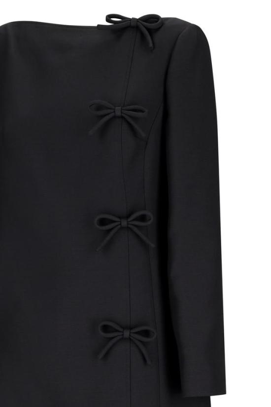 25SS 발렌티노 가라바니 미디 원피스 3B3VA4471CF BLACK - VALENTINO GARAVANI