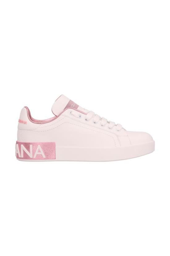 26SS 돌체앤가바나 카프스킨 나파 포르토피노 스니커즈 CK1544AX615 PINK