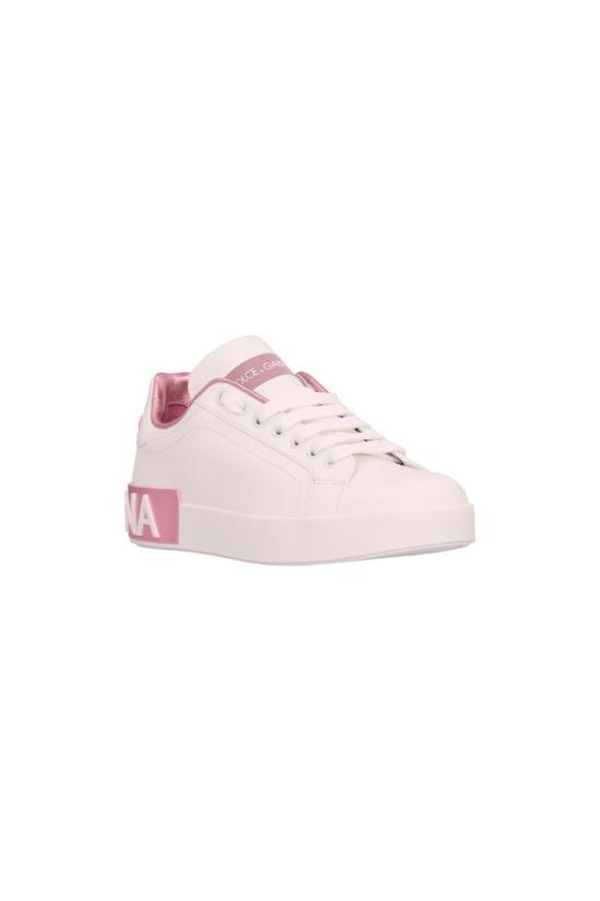 26SS 돌체앤가바나 카프스킨 나파 포르토피노 스니커즈 CK1544AX615 PINK - DOLCE & GABBANA