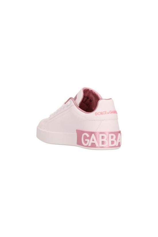 26SS 돌체앤가바나 카프스킨 나파 포르토피노 스니커즈 CK1544AX615 PINK - DOLCE & GABBANA