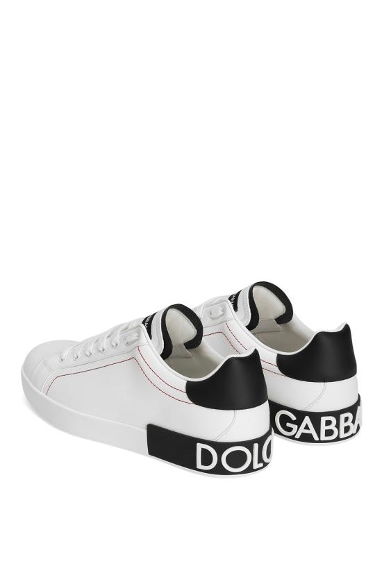 26FW 돌체앤가바나 카프스킨 나파 포르토피노 스니커즈 CS2216AH526 89697 Bianco nero - DOLCE & GABBANA