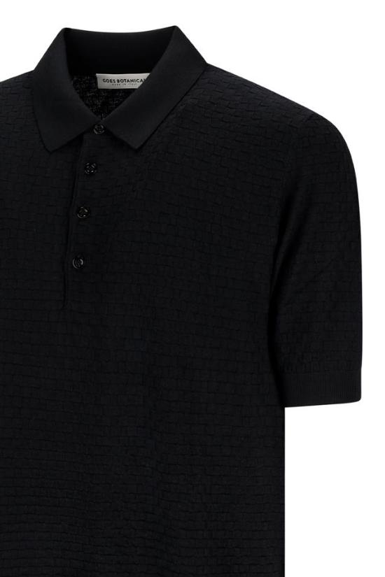 26SS 고즈 보태니컬 폴로 티셔츠 122 BLACK - GOES BOTANICAL