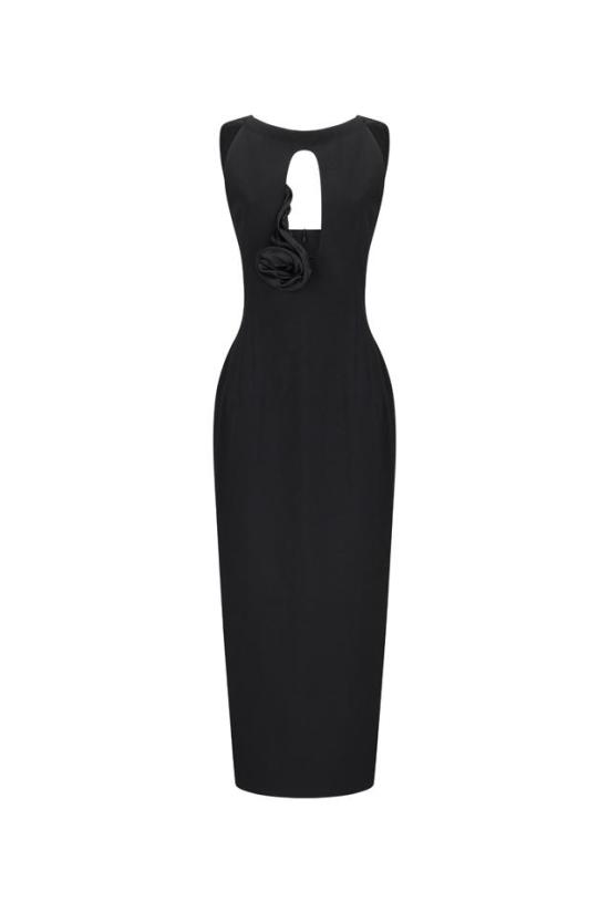25SS 마그다뷰트림 롱 원피스 418525 BLACK