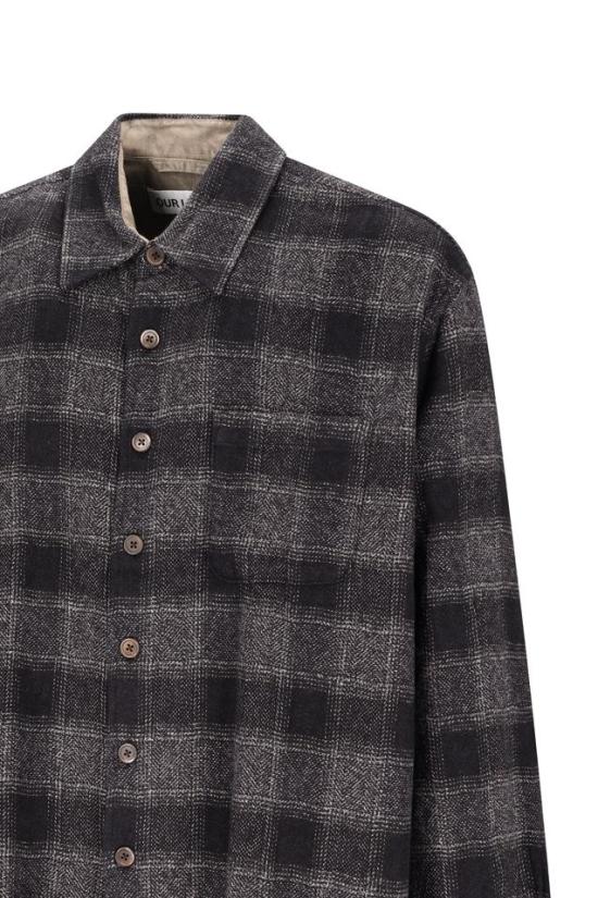 25FW 아워레가시 어보브 셔츠 오클랜드 로우 트위스트 체크 M4252AO GREY - OUR LEGACY