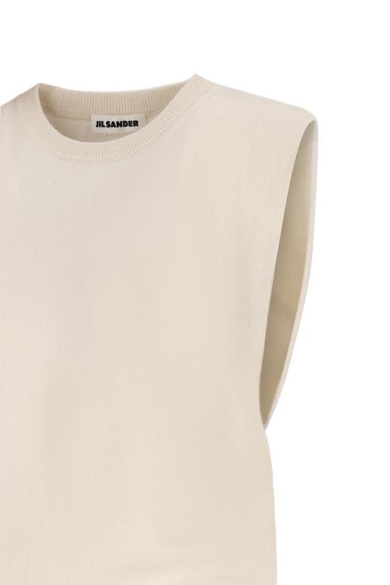 26SS 질샌더 탑 J02GP0017J13201 WHITE - JIL SANDER