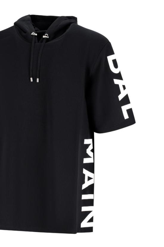 26SS 발망 긴팔 티셔츠 AH1JR002BB65 BLACK - BALMAIN