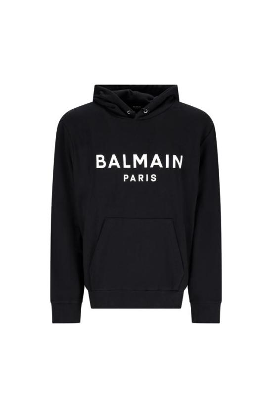 26SS 발망 긴팔 티셔츠 AH1JR002BB65 BLACK - BALMAIN