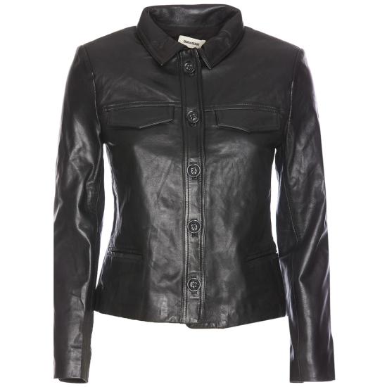 26FW 자딕앤볼테르 가죽 자켓 RWOW00003 NOIR BLACK
