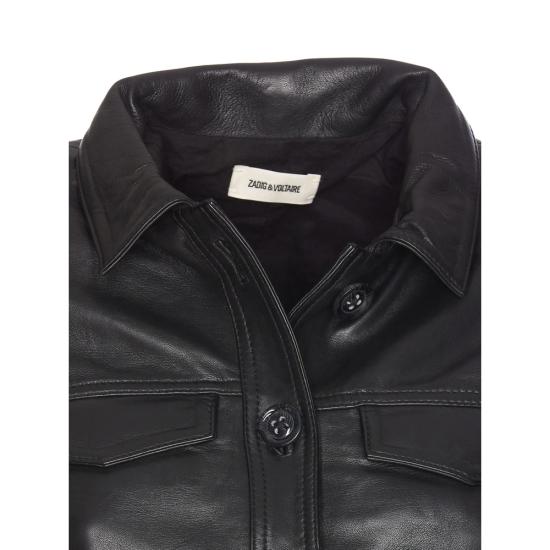 26FW 자딕앤볼테르 가죽 자켓 RWOW00003 NOIR BLACK - ZADIG & VOLTAIRE