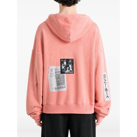 26FW 팔리 할리우드 후드 티셔츠 4U008Q1010 PEACH PINK - PALY HOLLYWOOD