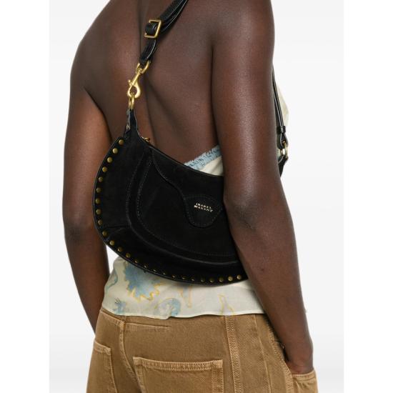 26FW 이자벨마랑 오스칸 문 스터드 숄더백 A3C32M PP0511FA 01BK BLACK - ISABEL MARANT