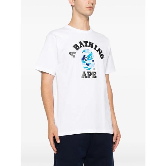 26SS 베이프 반팔 티셔츠 001TEM301004M WHXBL WHITE - BAPE