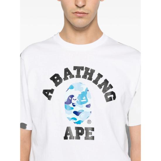 26SS 베이프 반팔 티셔츠 001TEM301004M WHXBL WHITE - BAPE