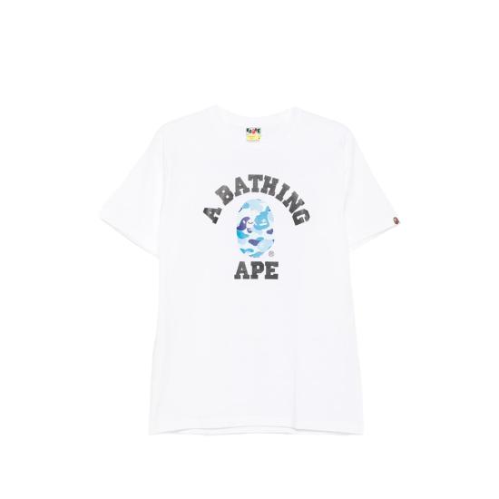 26SS 베이프 반팔 티셔츠 001TEM301004M WHXBL WHITE