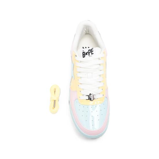 26SS 베이프 스니커즈 001FWM301328M PINK PINK YELLOW - BAPE