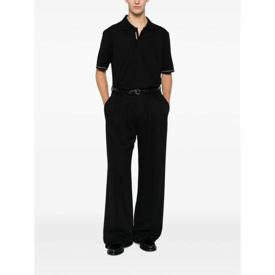 26FW 살바토레 페라가모 폴로 티셔츠 145340 0791729 NERO BLACK - SALVATORE FERRAGAMO