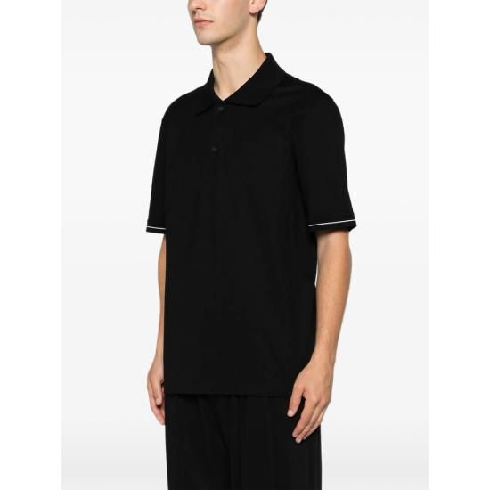 26FW 살바토레 페라가모 폴로 티셔츠 145340 0791729 NERO BLACK - SALVATORE FERRAGAMO